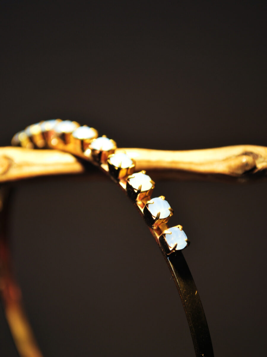 Bracciale con cristalli collorati bianco main